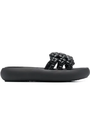 vic matiè Buty, Kobieta, Czarny, 37 1/2 EU, Czarne Sandały z 4.0cm Obcasem