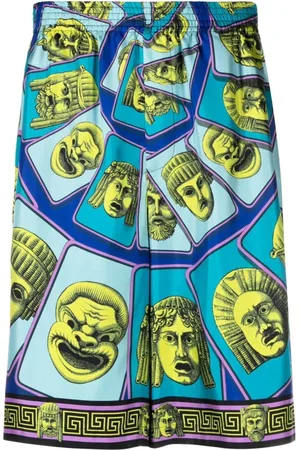 VERSACE Szorty, Mężczyzna, Niebieski, M, Długie szorty