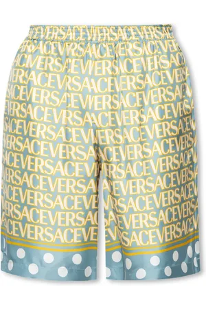 VERSACE Szorty, Mężczyzna, Niebieski, L, Jedwabne szorty