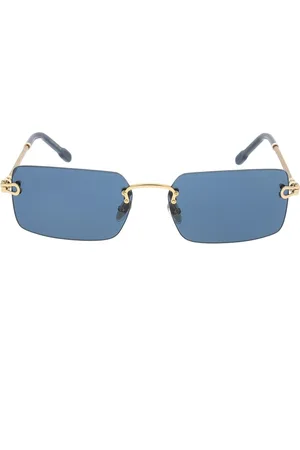 Fred Akcesoria, unisex, Niebieski, ONE SIZE, Len, Stylowe Okulary z 59mm Szerokością Soczewki