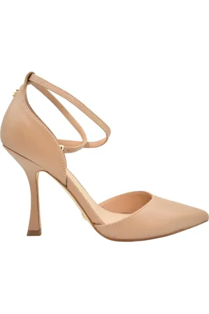 Guess Buty, Kobieta, Beżowy, 38 EU, Skóra, Sandały na wysokim obcasie