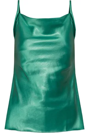 Nanushka Koszulki, Kobieta, Zielony, M, Poliester, Dobrze Tanktop