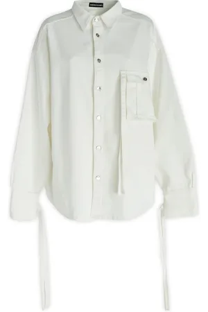 ANDREA ADAMO Bluzki, Kobieta, Biały, S, Shirts