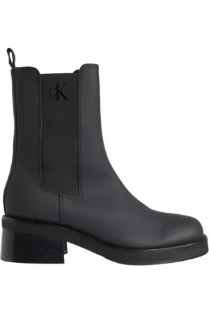 Calvin Klein Buty, Kobieta, Czarny, 40 EU, Czarne Biker Chelsea Botki