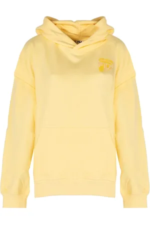 Fila Bluzy, Kobieta, Żółty, M, Luźna bluza z kapturem
