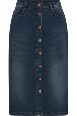 C.ro Spódnice, Kobieta, Niebieski, XS, Denim, Denim Skirts