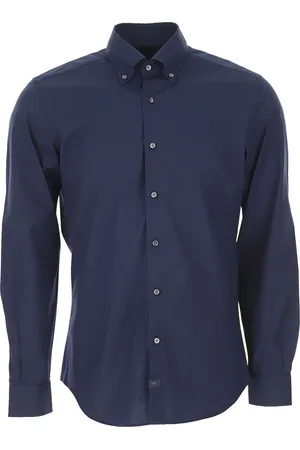 FAY Koszule, Mężczyzna, Niebieski, 3XL, Bawełna, Koszula Formalna