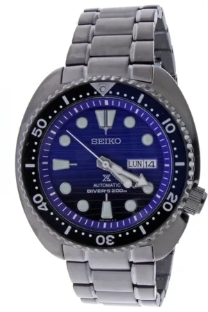 Seiko Akcesoria, Mężczyzna, Niebieski, ONE SIZE, Automatyczny Niebieski Tarcza Stalowy Zegarek
