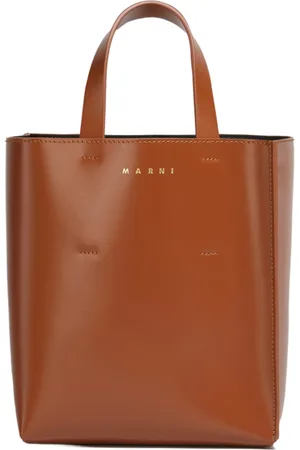 Marni Torebki, Kobieta, brązowy, ONE SIZE, Bawełna, Kolorowa torba na zakupy Północ/Południe