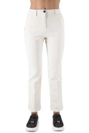 White Sand Spodnie, Kobieta, Biały, S, Pantalone Damskie - Stylowe i Wygodne