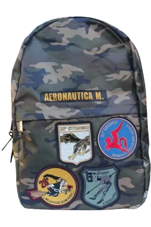 Aeronautica Militare Torebki, unisex, Zielony, ONE SIZE, Plecak w kamuflażu