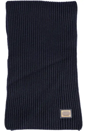 Dolce & Gabbana Akcesoria, Mężczyzna, Niebieski, ONE SIZE, Kaszmir, Winter Scarves