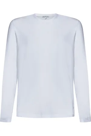 James Perse Koszulki, Mężczyzna, Biały, L, Białe T-shirty i Pola z żebrowanym dekoltem