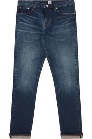 Edwin Jeansy, Mężczyzna, Niebieski, W31, Denim, Slim-fit Jeansy