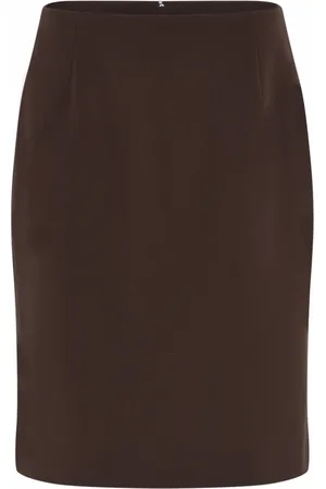 C.ro Spódnice, Kobieta, brązowy, XL, Poliester, Pencil Skirts