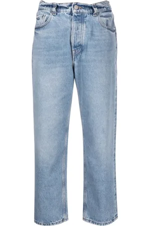 Armarium Jeansy, Kobieta, Niebieski, S, Denim, Niebieskie Jeansyy Straight-Leg