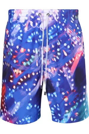 Dolce & Gabbana Stroje kąpielowe, Mężczyzna, Niebieski, L, Wielokolorowe Kąpielówki z Nadrukiem Luminarie