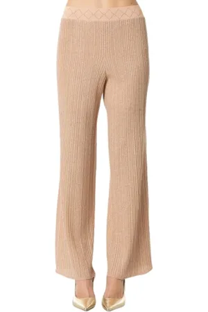D.EXTERIOR Spodnie, Kobieta, Beżowy, L, Trousers