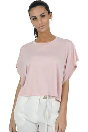 Dondup Koszulki, Kobieta, Różowy, M, Casual T-Shirt