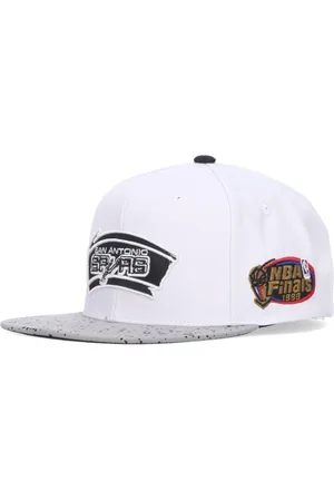 Mitchell & Ness Akcesoria, Mężczyzna, Biały, ONE SIZE, NBA Cement Top Snapback Czapka
