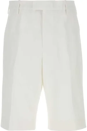 Alexander McQueen Szorty, Mężczyzna, Biały, L, Białe Bermudy z Bawełny