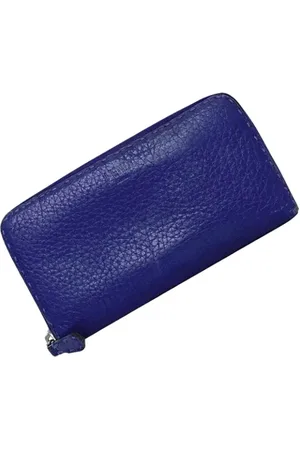 Fendi Pre-owned, Kobieta, Fioletowy, ONE SIZE, Używany Fioletowy Skórzany Portfel Fendi