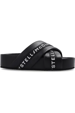 Stella McCartney Buty, Kobieta, Czarny, 36 EU, Czarne sandały `Vesta` z oddzielaczami palców