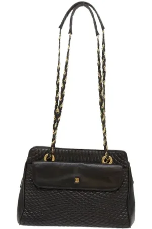Bally Pre-owned, Kobieta, Czarny, ONE SIZE, Pre-owned skórzane torby na ramię