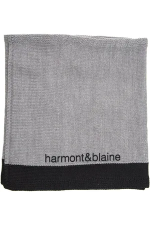 HARMONT&BLAINE Akcesoria, Mężczyzna, Szary, ONE SIZE, Szal Dwustronny, Jednokolorowy Pasek