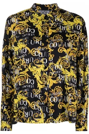 VERSACE Bluzki, Kobieta, Wielobarwność, XS, Stylowa Koszula od Versace Jeansy Couture