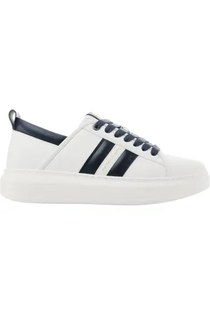 Alexander Smith Buty, Mężczyzna, Biały, 44 EU, Eco-Wembley Białe Niebieskie Sneakersy