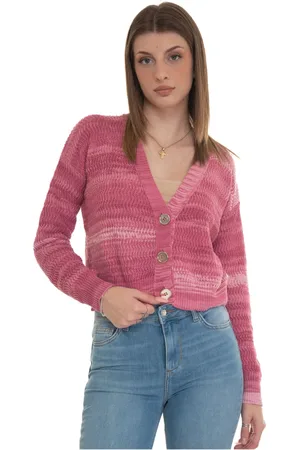 pennyblack Swetry, Kobieta, Różowy, L, Carro Short caban jacket