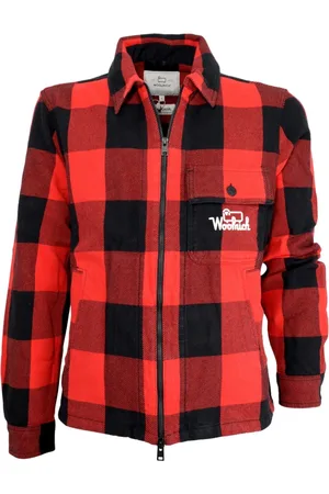 Woolrich Kurtki, Mężczyzna, Czerwony, M, Bawełna, Lekka Kurtka