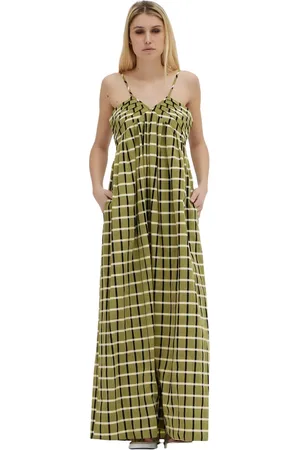 ERIKA CAVALLINI Sukienki, Kobieta, Zielony, M, Sukienka Maxi