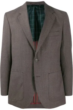Hackett Kurtki, Mężczyzna, Szary, 2XL, Flanela Marynarka