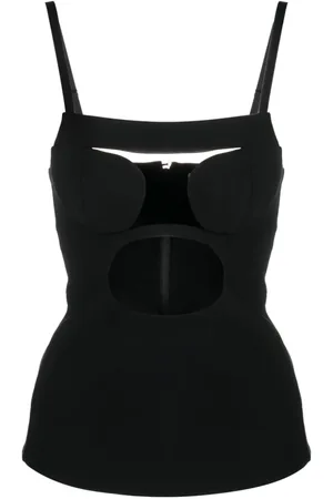 Nensi Dojaka Koszulki, Kobieta, Czarny, S, Sleeveless Tops
