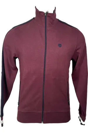 Eden Park Bluzy, Mężczyzna, Czerwony, S, Bluza z zamkiem