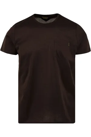 MOORER Koszulki, Mężczyzna, brązowy, 2XL, Brązowe koszulki i pola