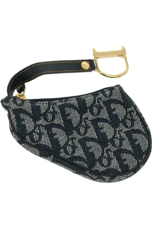 Dior Pre-owned, Kobieta, Niebieski, ONE SIZE, Pre-owned portfele płócienne