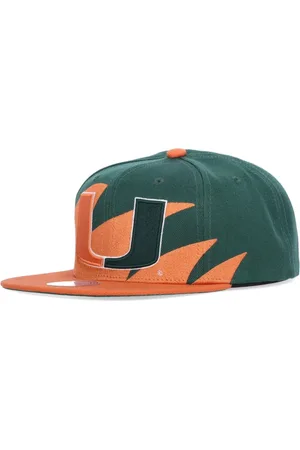 Mitchell & Ness Akcesoria, Mężczyzna, Zielony, ONE SIZE, Ncaa Sharktooth Snapback Cap