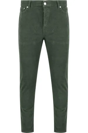 DEPARTMENT FIVE Spodnie, Mężczyzna, Zielony, W31, Spodnie z sztruksu Slim Fit