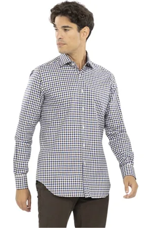 Xacus Koszule, Mężczyzna, brązowy, 5XL, Super Bawełniana Koszula w Kratę