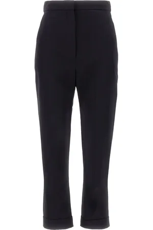 Alexander McQueen Spodnie, Kobieta, Czarny, L, Stylowe Spodnie