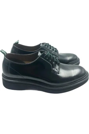 Green george Buty, Mężczyzna, Czarny, 44 EU, Polerowane Buty Derby