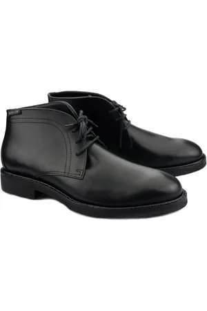 Mephisto Buty, Mężczyzna, Czarny, 40 EU, Ręcznie Robiony Czarny Skórzany But dla Mężczyzn