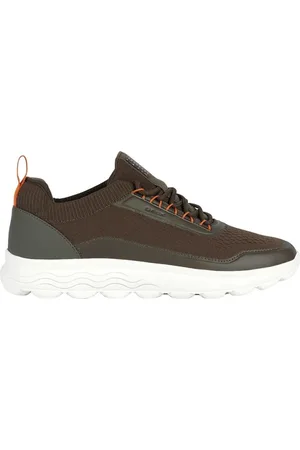Geox Buty, Mężczyzna, Zielony, 44 EU, Casual Khaki Tekstylne Sneakersy