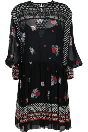 Serafini Sukienki, Kobieta, Czarny, M, Czarna Sukienka z Wiskozy Ss 21