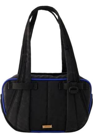 Ader Error Torebki, Kobieta, Czarny, ONE SIZE, Bawełna, Czarna skórzana torba do kręgli
