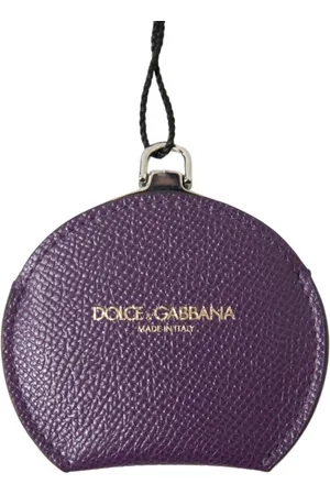 Dolce & Gabbana Akcesoria, Kobieta, Fioletowy, ONE SIZE, Fioletowy Uchwyt na Lusterko do Ręki
