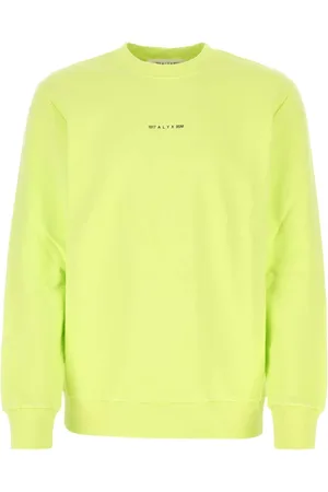 1017 ALYX 9SM Bluzy, Mężczyzna, Żółty, L, Bluza Fluo Cotton Oversize